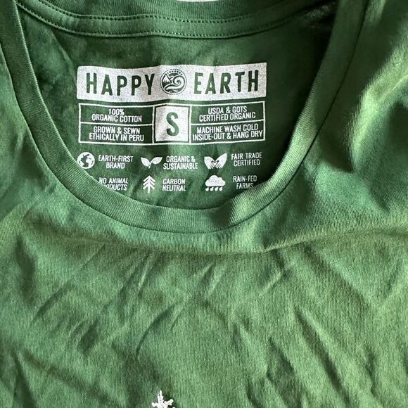 The Wander Brand Happy Earth The Sequoia Tee‎ Green S NWT - Picture 4 of 5